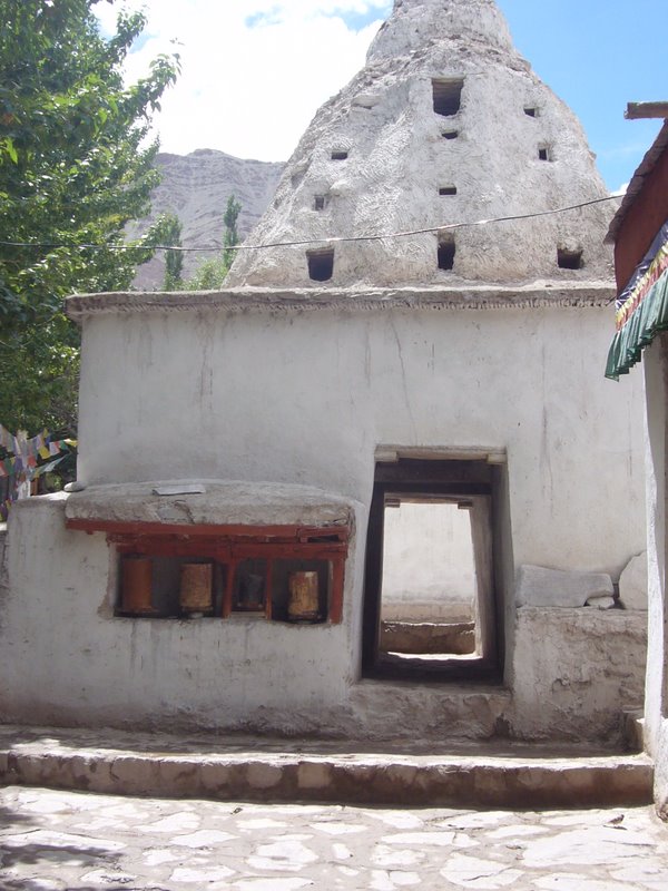 prayer wheels.